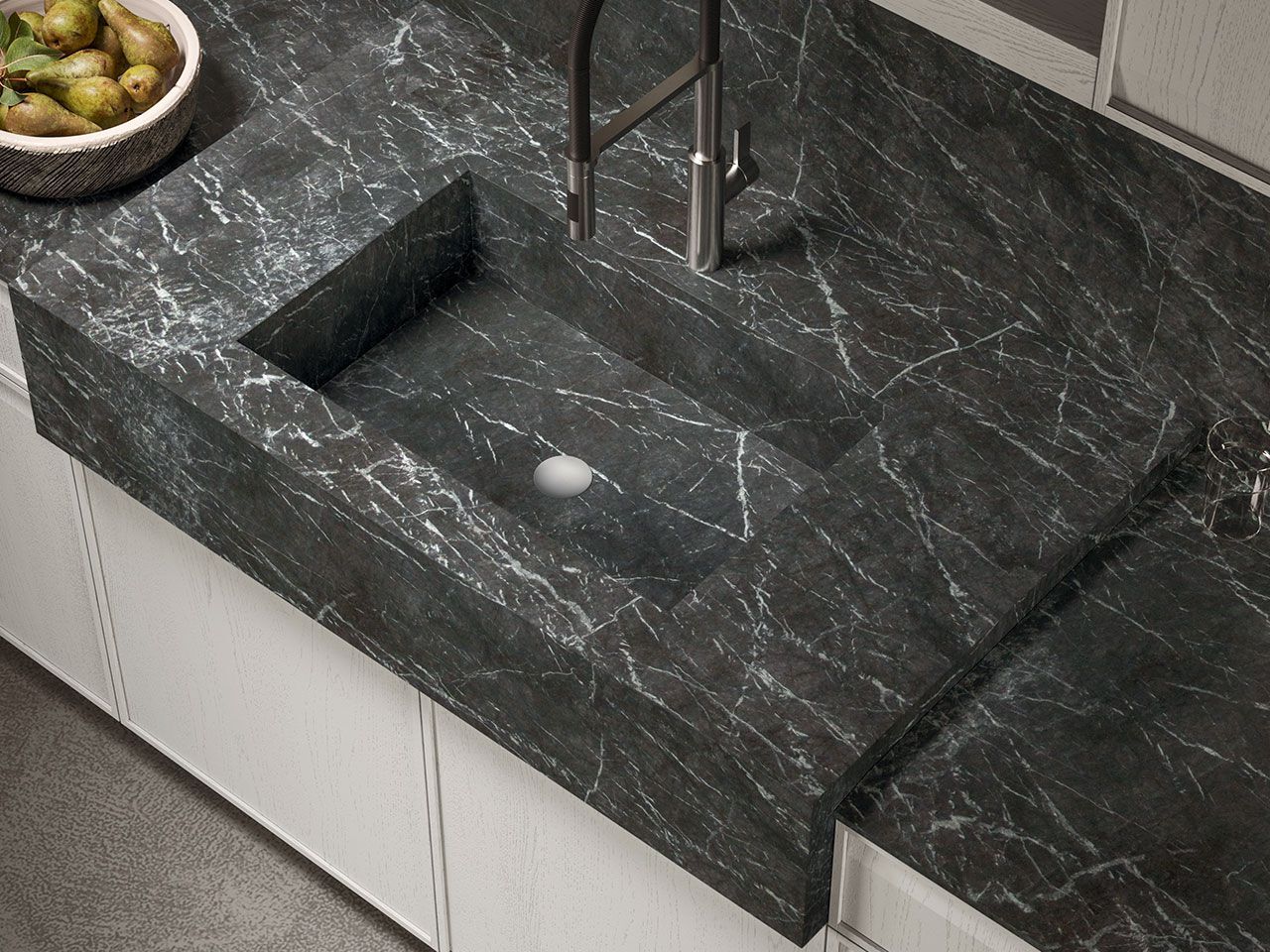 Встроенная кухня со встроенными ручками Arrital Ak_07 ARCH-00038077 - Вид №6