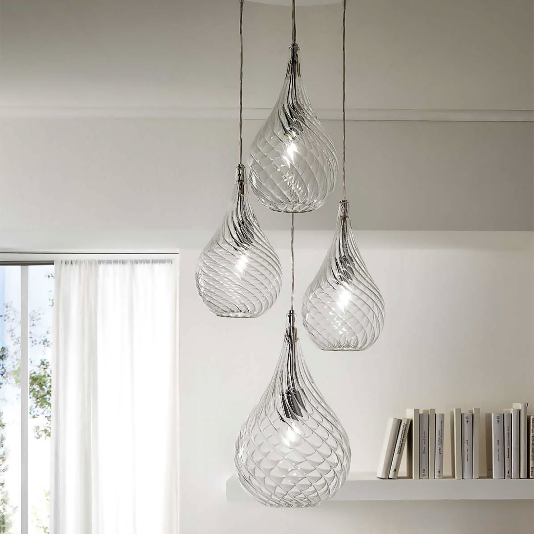 Cangini & Tucci Lacrima R1259MX.3L ribbed/amber/green подвес 117206 - Вид №3