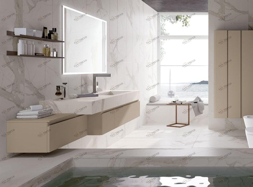 Archeda Тумба под умывальник из лакированной древесины с зеркалом Gola sun-id-1406118