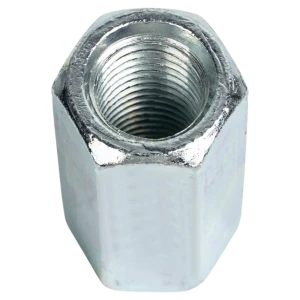 Гайка переходная удлиненная шестигранная М16 DIN 6334 сталь оцинкованная