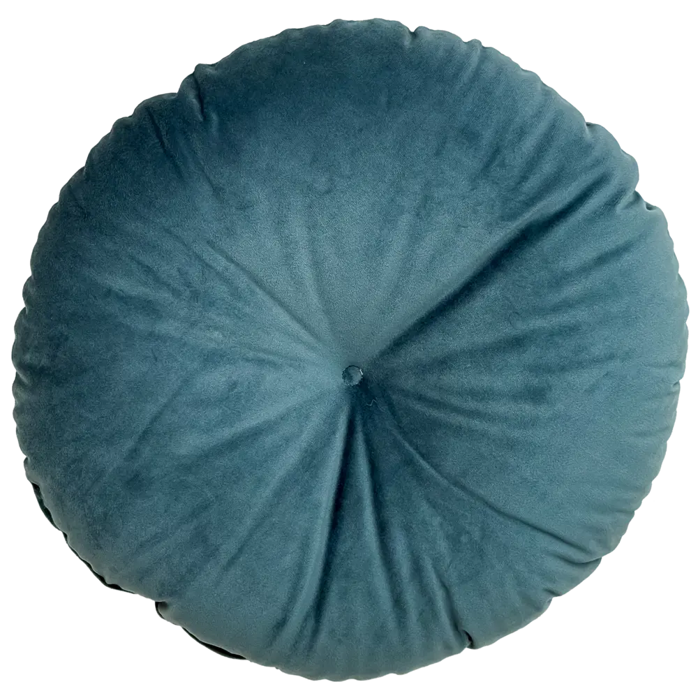 Подушка декоративная Linen Way d37 см бархат цвет изумрудный STLM-2189661