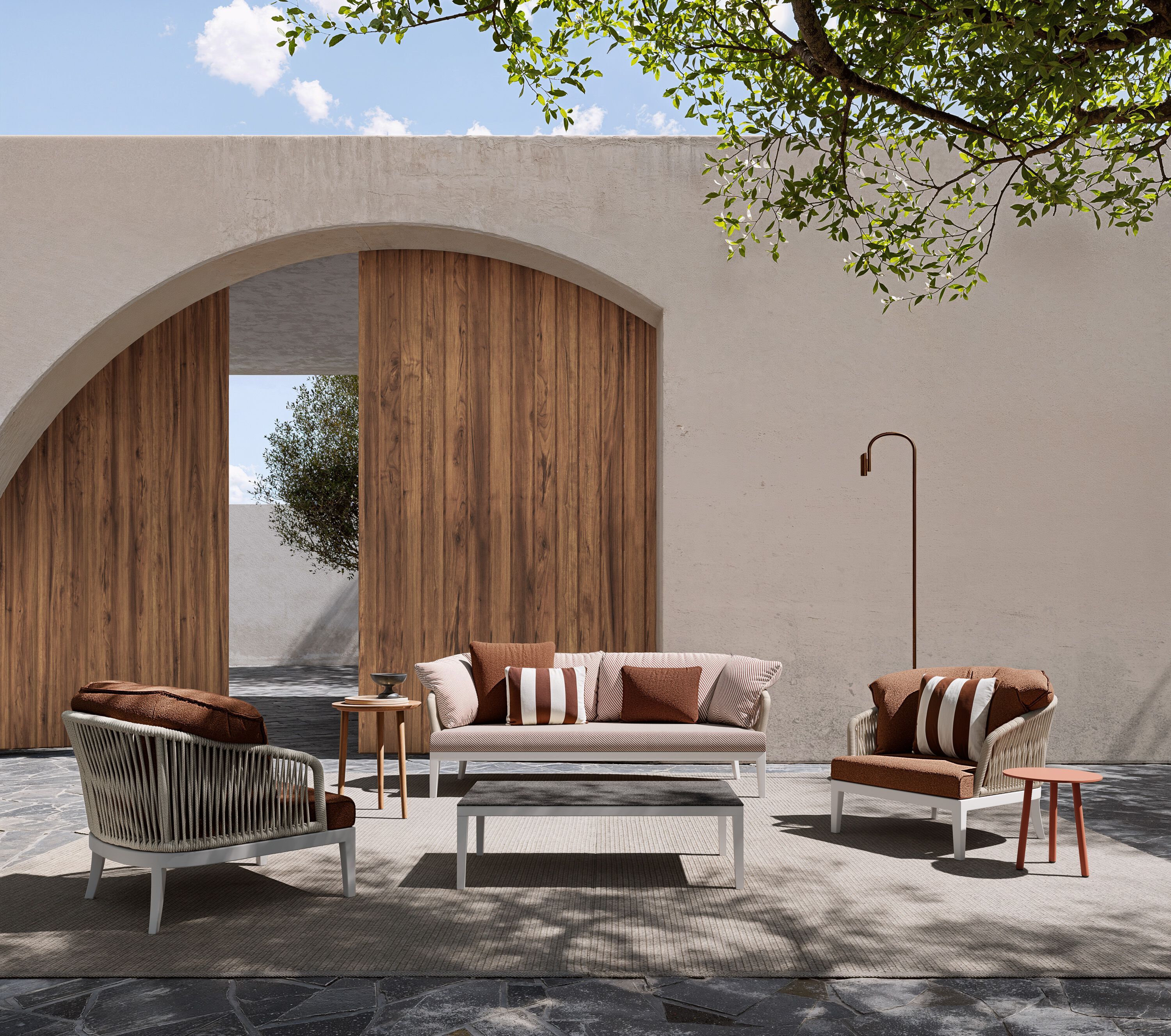 2-местный тканевый садовый диван Atmosphera Dream 2.0 ARCH-00067324 - Вид №1