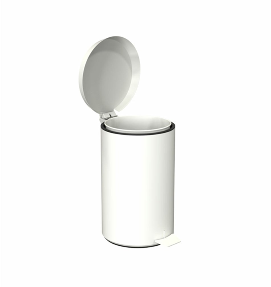 FROST Корзина для мусора 350 » белая Нержавеющая сталь Белый N3002-W  - Вид №1