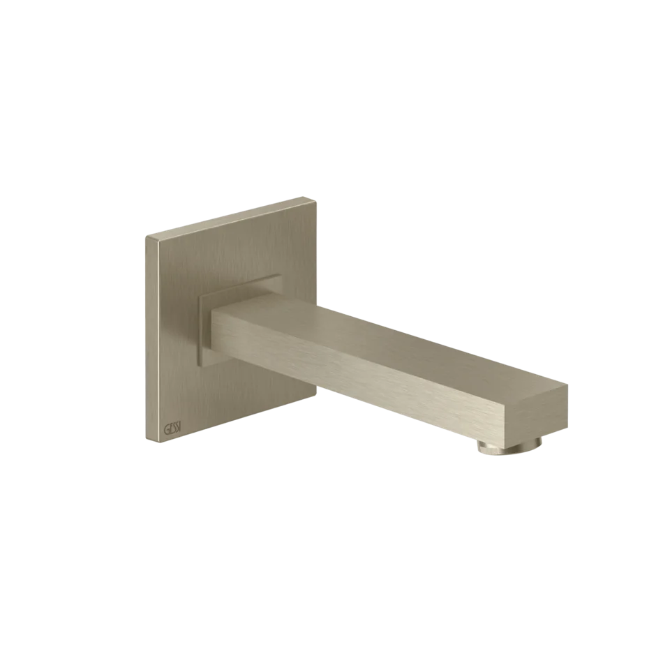 Носик для ванны 20121 149 Gessi Rettangolo k МАТОВЫЙ НИКЕЛЬ FINOX 20121149