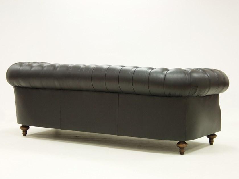 CREARTE COLLECTIONS Стеганый 3-местный кожаный диван  33  - Вид №2