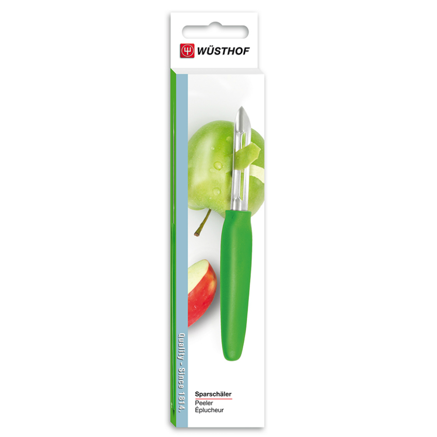 Нож для чистки овощей и фруктов Sharp Fresh Colourful, зеленая рукоятка WUESTHOF W3072G7 - Вид №3