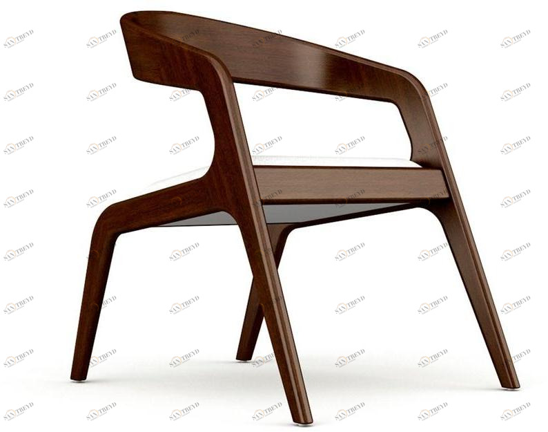 Prieto Studio Кресло из дерева со встроенной подушкой  Air001 