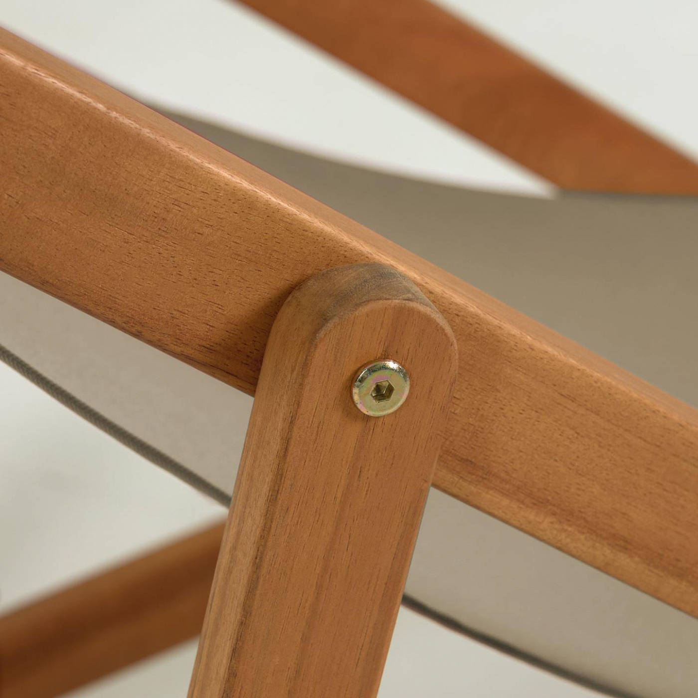 097801 Шезлонг из массива акации зеленый La Forma Adredna  - Вид №5