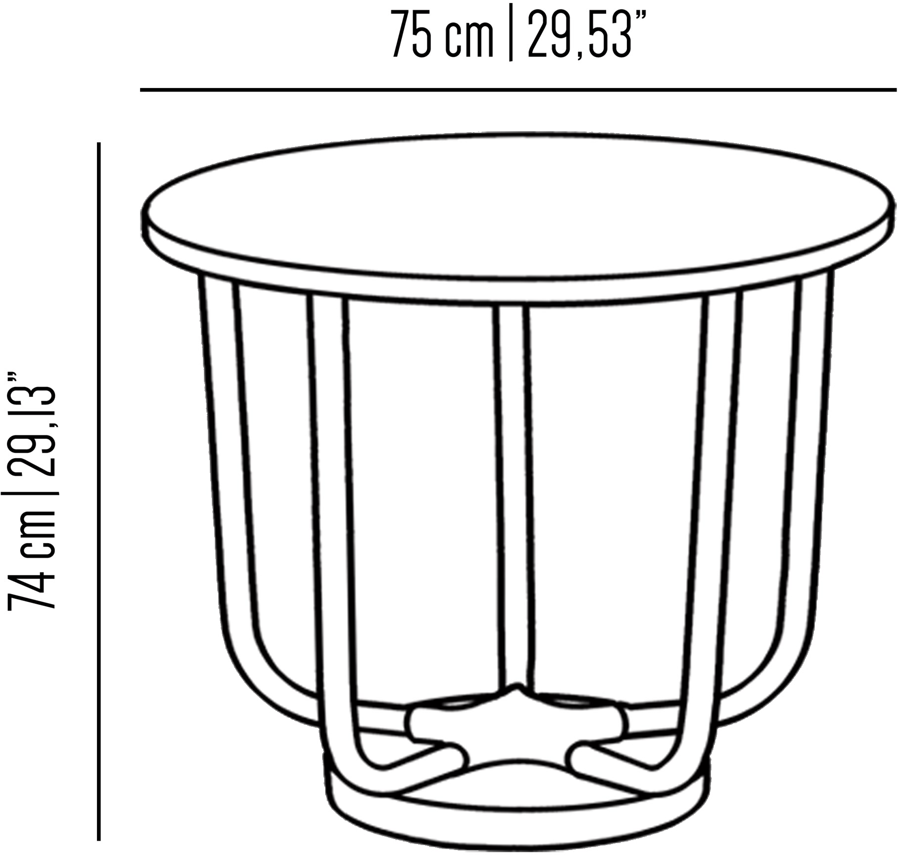 Il Bronzetto Круглый мраморный стол Timeless Star02 - Вид №1