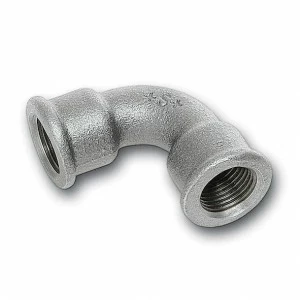 92A12V# SANHA 2A# отвод 90° ВР, чугун оцинкованный 1/2 мм