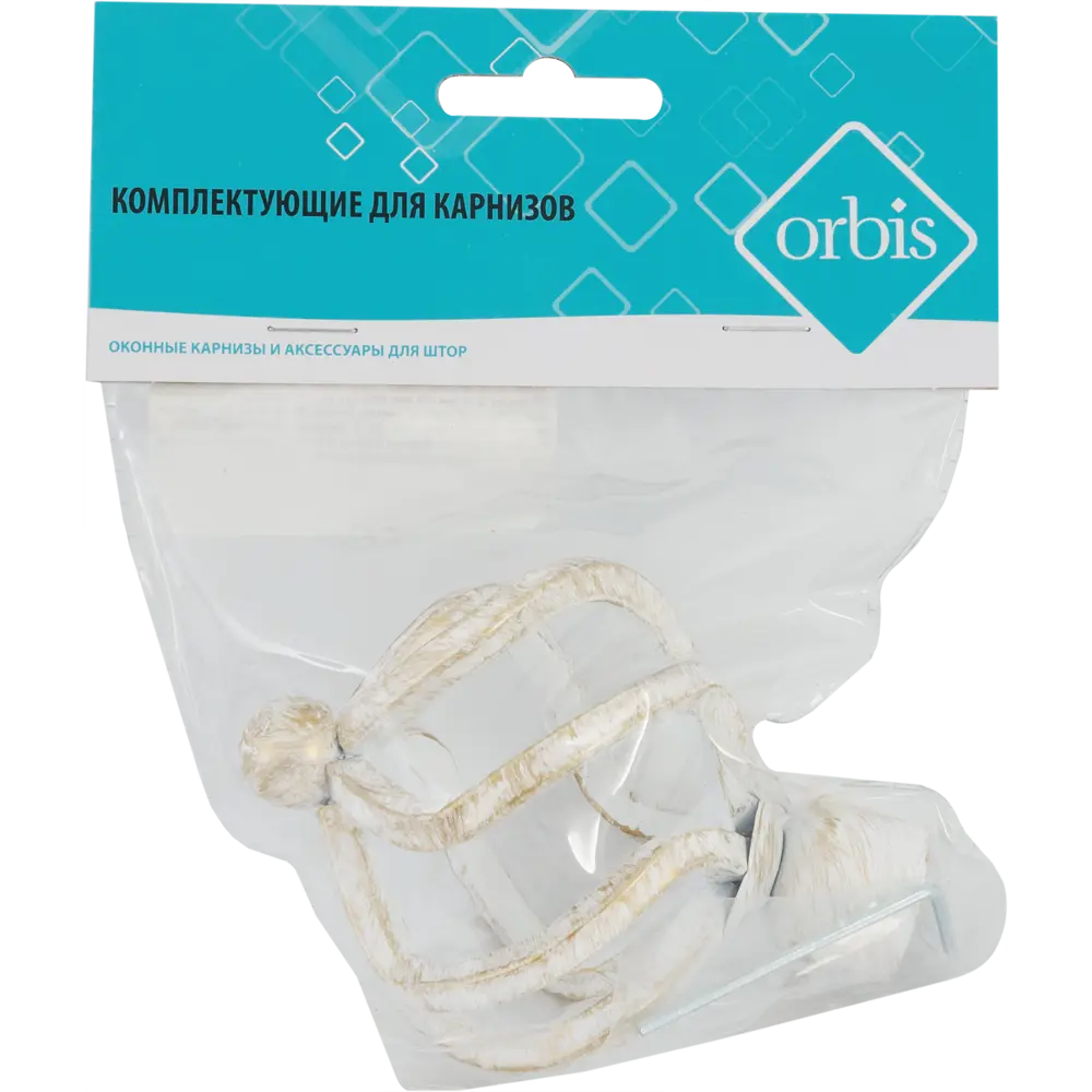 Наконечник Orbis Глобус, металл, цвет античный белый, 9.4 см STLM-2059853 - Вид №3