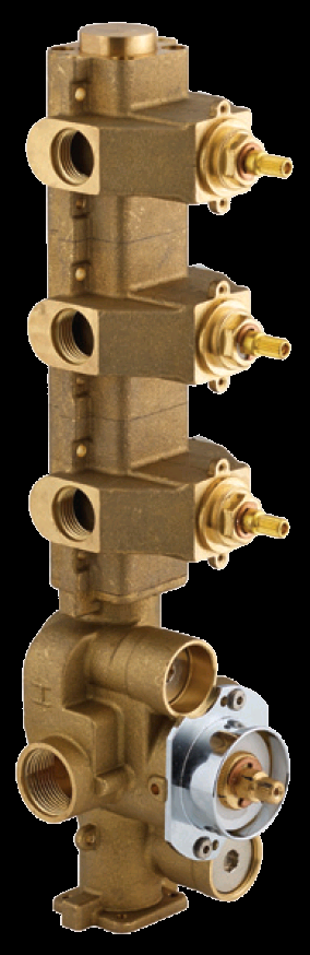 W21039CR CARIMALI Встроенная трехходовая деталь с высоким расходом Built-in