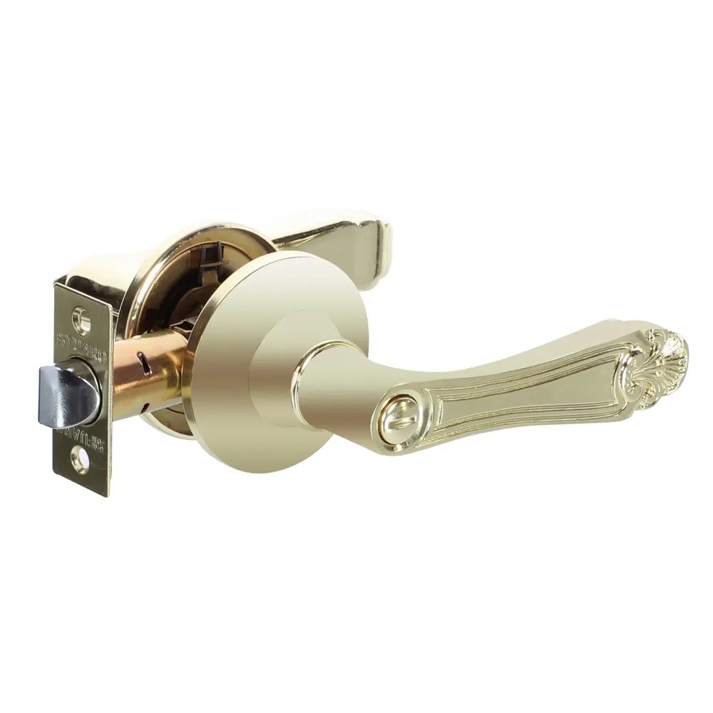 Ручка защелка 637/BL РB-Р (зол) без фик FUARO STLM-2203366