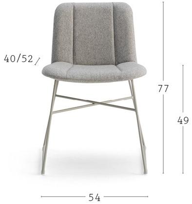 Billiani Стул из мягкой ткани Hippy 637 - Вид №7