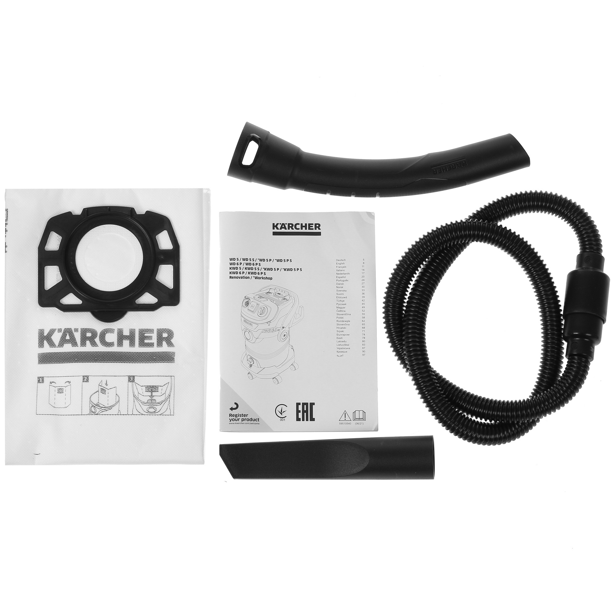 Хозяйственный пылесос  Karcher WD 6 P S V-30/8/22/T Renovation 5370650 STDN-0089849 - Вид №14