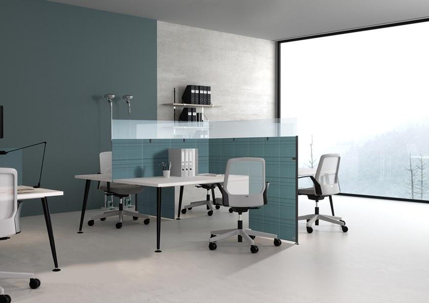 Elitable Звукопоглощающая перегородка стола из переработанного материала Silentpure sun-id-1428138 - Вид №1