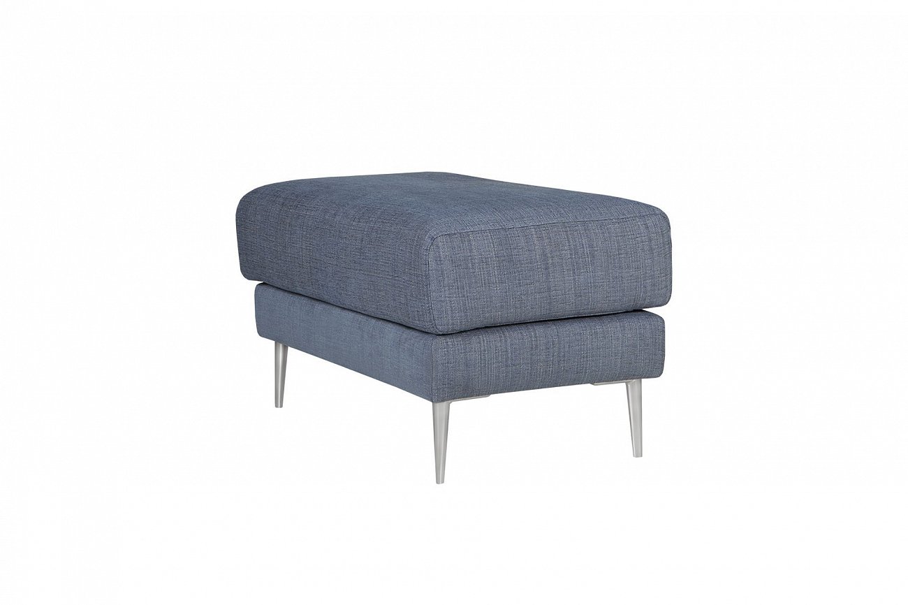 Пуфик прямоугольный на тонких ножках 62х50 см Agda голубой SITS AGDA 191862 Синий  - Вид №1