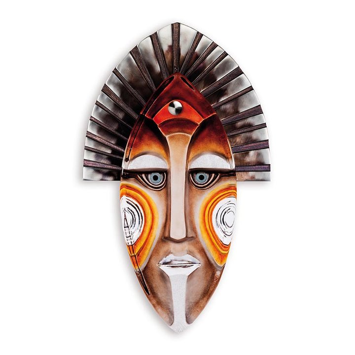 68049 Панно "Тотем", коричневое/жёлтое/красное, 420/700 мм Maleras 