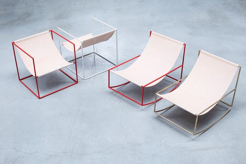 valerie_objects Кресло-качалка из стали с порошковым покрытием  V9018020  - Вид №28