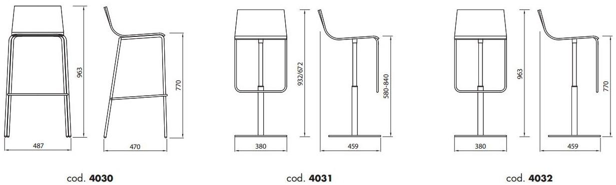 ALMA DESIGN Штабелируемый табурет из стали и дерева Anouk sun-id-1423085 - Вид №3