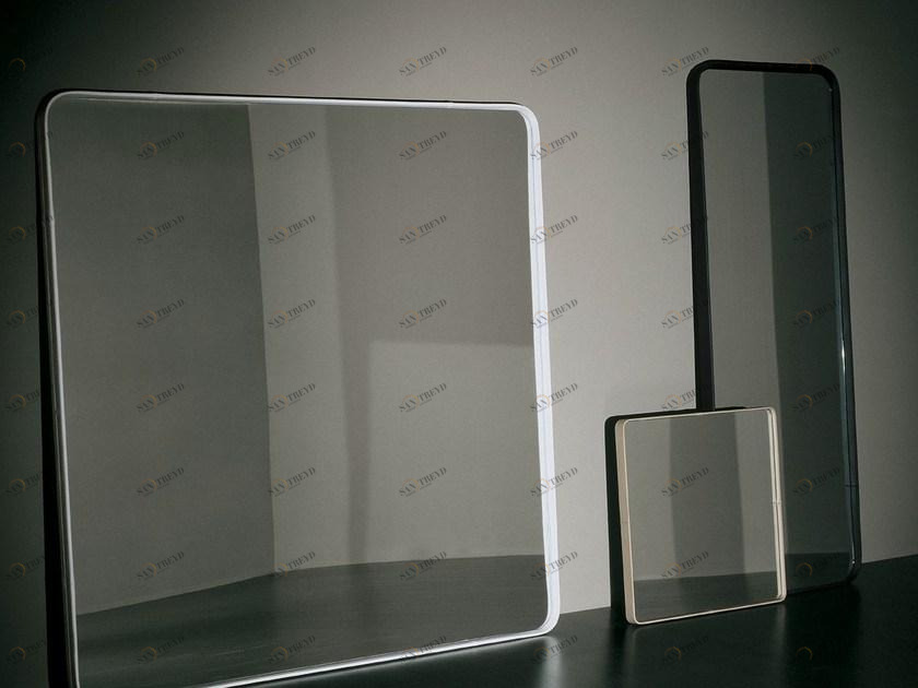 Meridiani Кожаное зеркало с настенной рамой sun-id-1506982