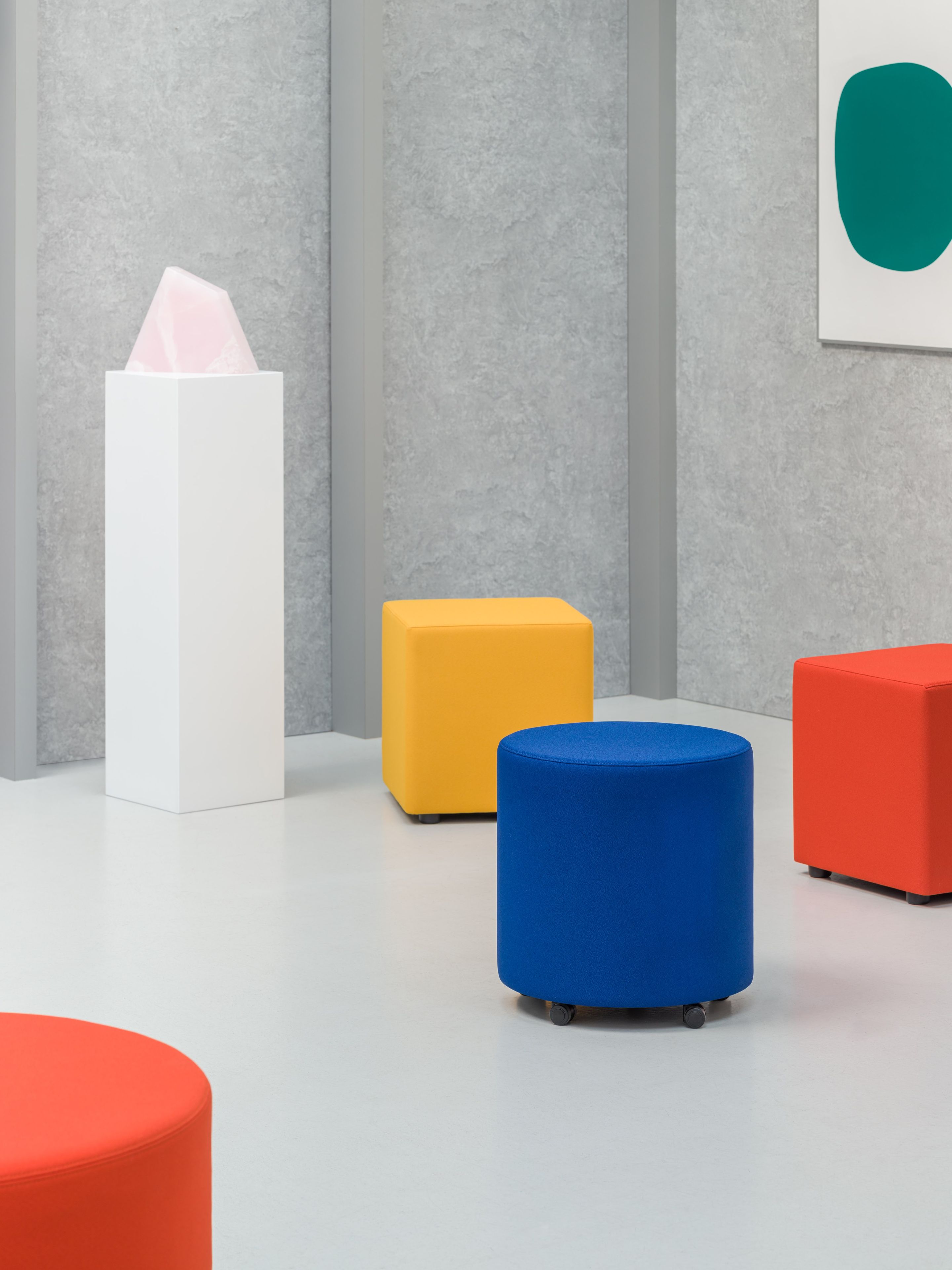 Овальный модульный пуф из ткани MDD Mix ARCH-00127707 - Вид №1