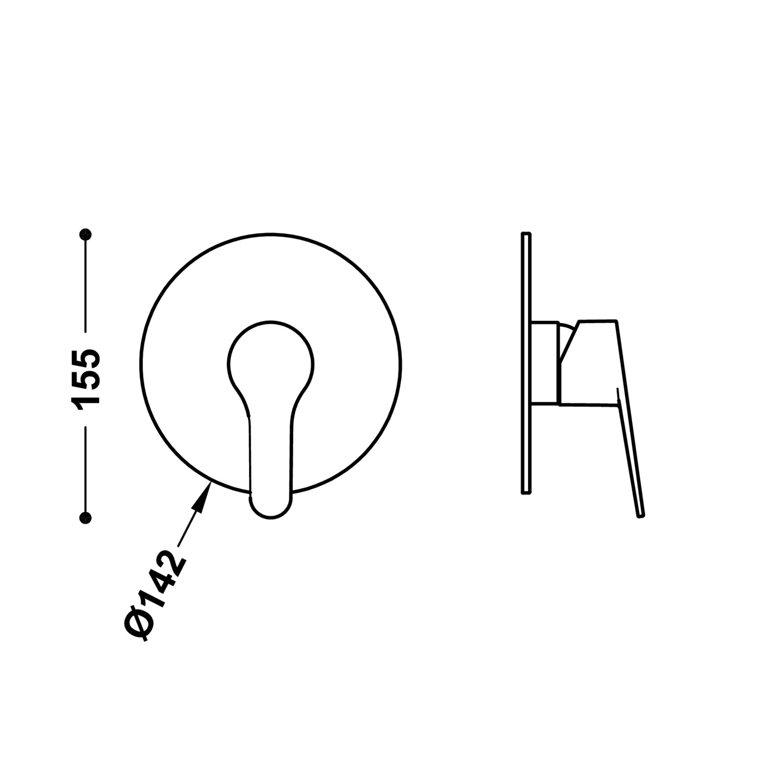 Видимая часть RAPID-BOX для скрытого одностороннего Rapid-box-21527810 TRES Base - Вид №1