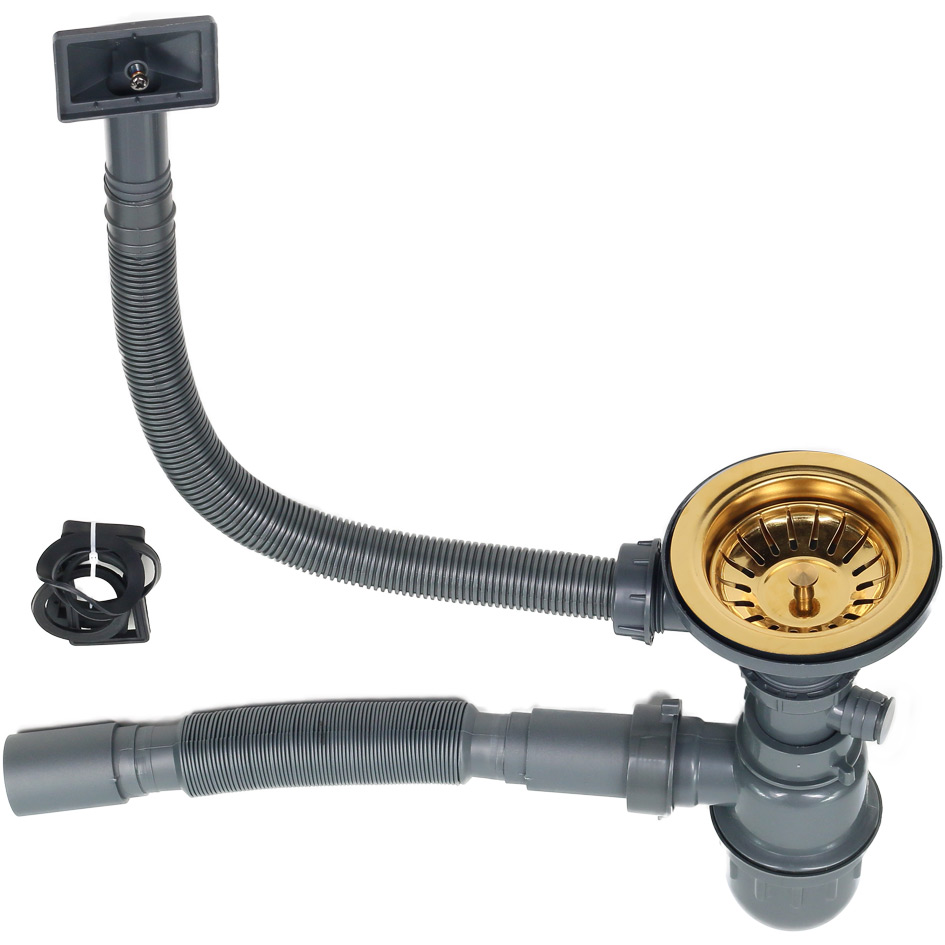 Мойка D5050HG MELANA ProfLine 3,0/200 ЗОЛОТО врезная квадратная D5050HG D5050HG золото - Вид №2