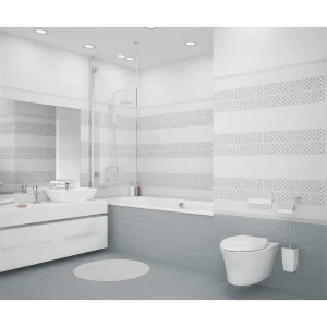 Бордюр настенный Azori Riviera Dew 50.5x3.5 см матовый цвет серый