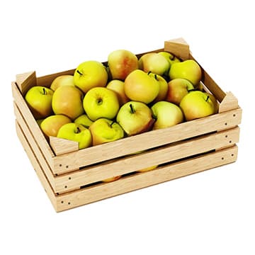 Яблоки Зимний банан в ящике ~15 кг Santreyd 30390