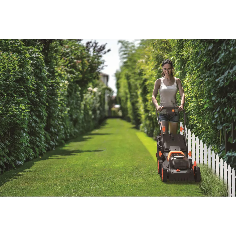 Аккумуляторная газонокосилка WORX WP770E 40В с системой IntelliCut 82600067 STLM-0031098 - Вид №12