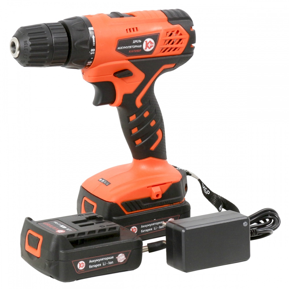 43799 Калибр Аккумуляторная дрель (Li-Ion) ДА-12/2+  - Вид №4