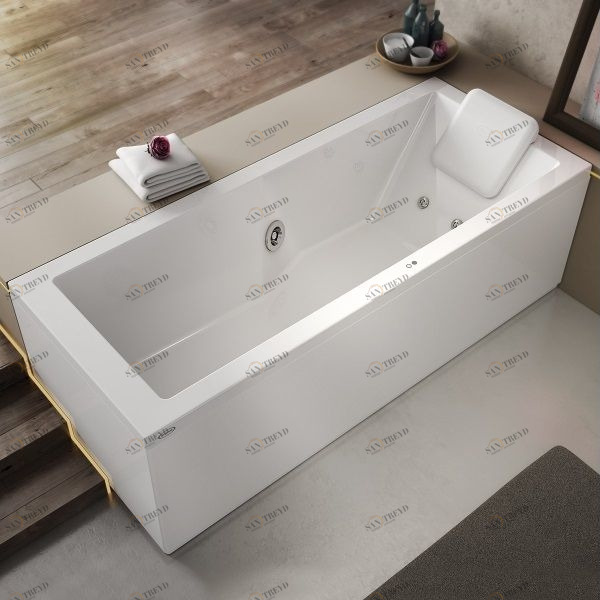 Ванна с гидромассажем "BASE" Energy 160 без панелей 9443-801 Dx Jacuzzi 9443801DX