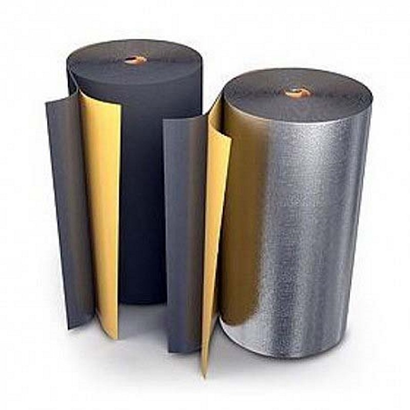 Рулон теплоизоляционный Black Star Duct AL с покрытием алюминиевой фольгой ROLS ISOMARKET 5мм х 1м х 20м EFXR05120BSDUCAL - Вид №1