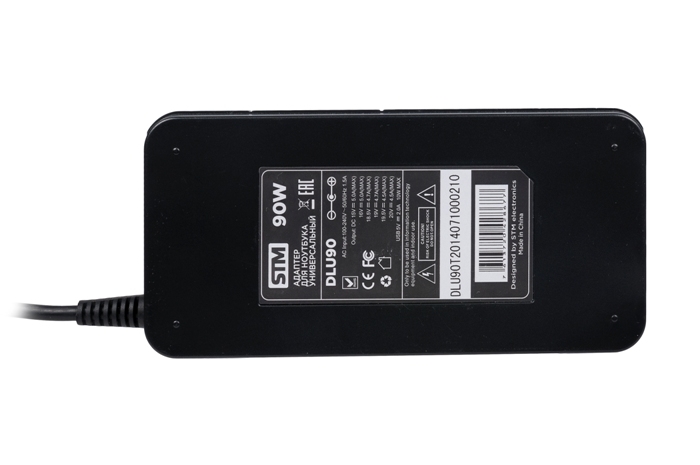 DLU90 Nb adapter dual , 90w, eu ac power cord& car cigaratte plug, usb(2.1a) STM Santreyd  - Вид №4