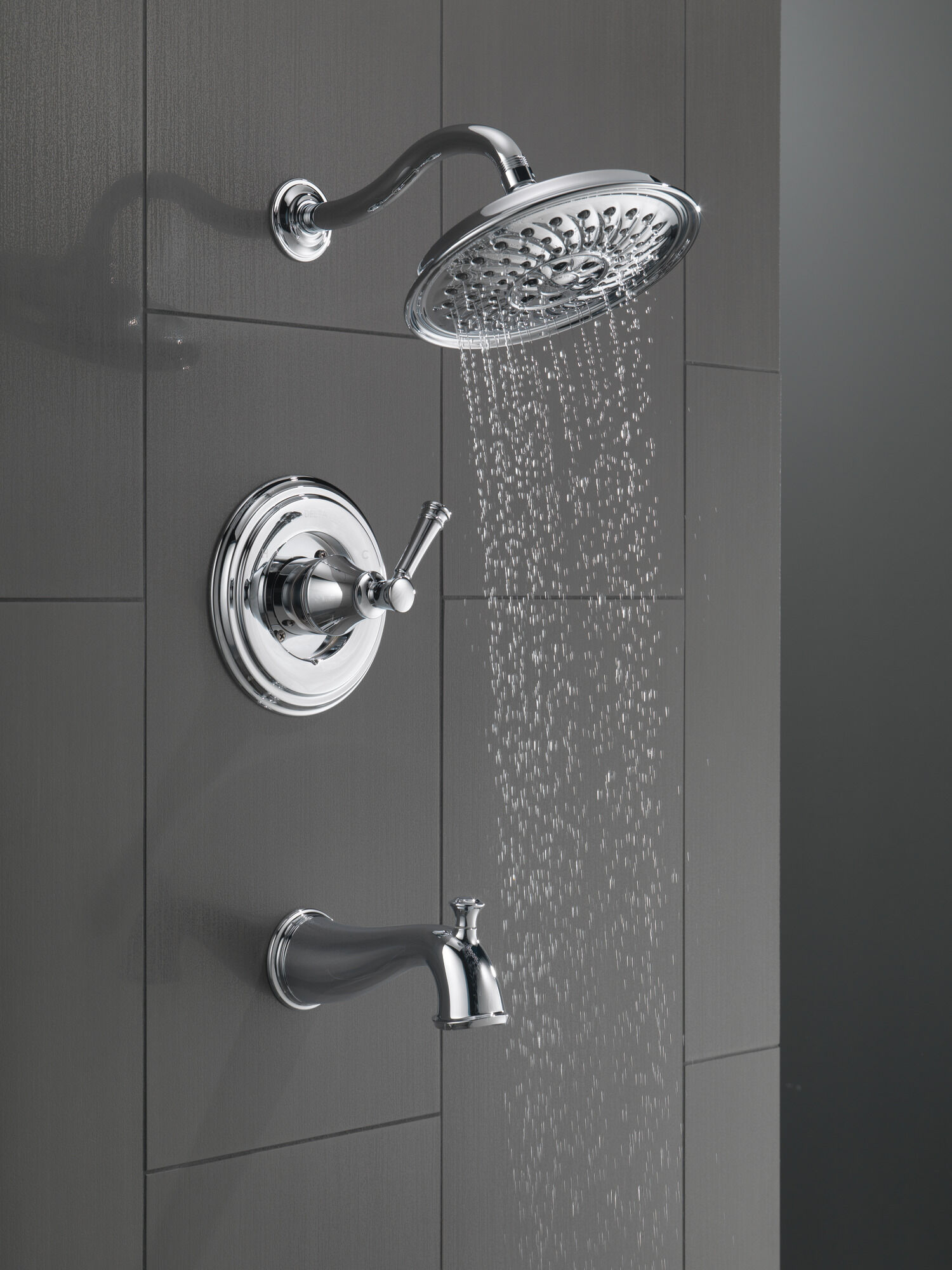 144757C Монитор серии 14 для ванны и душа с H2Okinetics Delta Faucet DELTA Хром - Вид №5