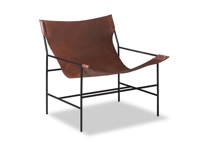 Кожаное кресло с подлокотниками Baxter Leggia ARCH-00090487