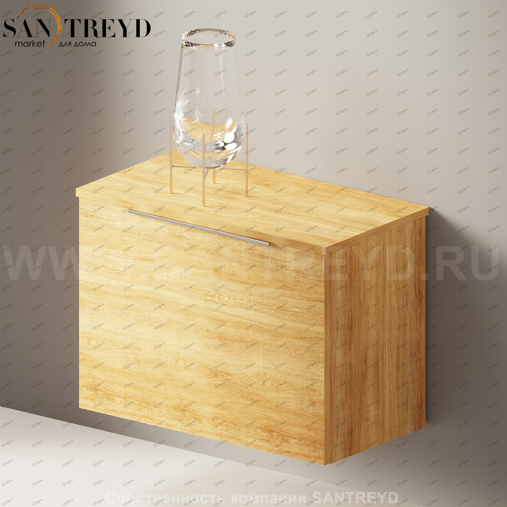 Flaminia BOX Настенная тумба 70 см с 1 ящиком BX422.WQ Ceramica Flaminia BX422WQ