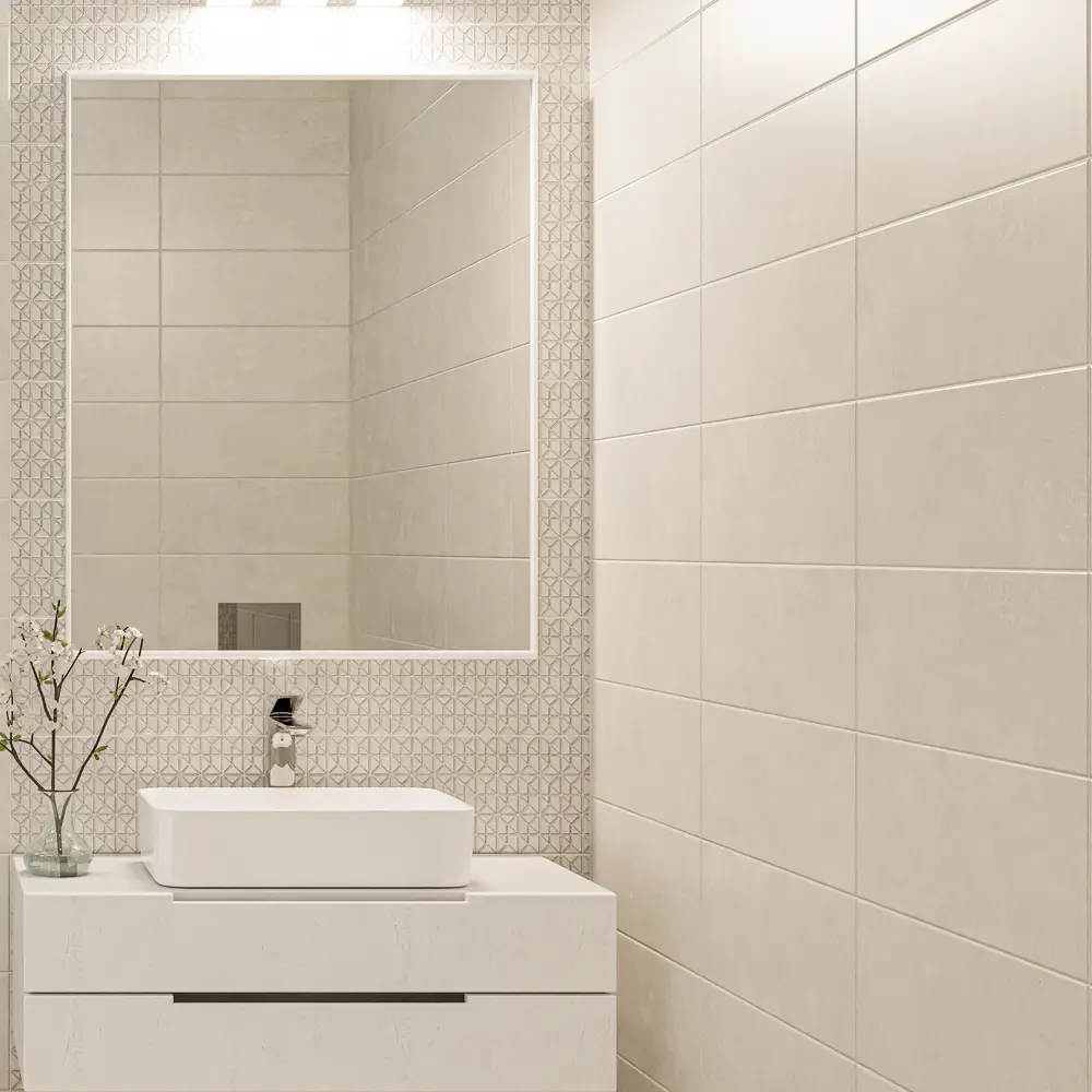 Плитка настенная Azori Trent Gris 20.1x50.5 см 1.52 м² матовая цвет серый STLM-2105275