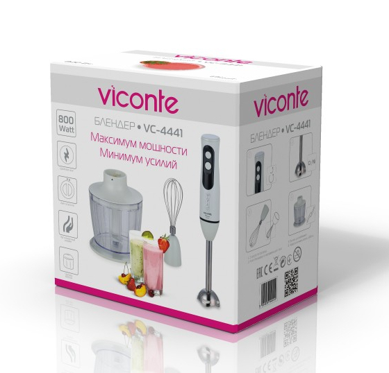 9057689 Блендер погружной Viconte VC-4441 белый STDN-0139653 - Вид №1