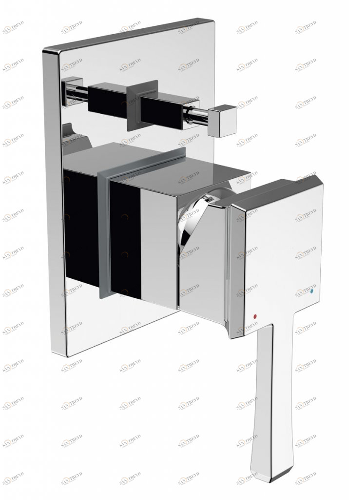 Встраиваемый смеситель для ванны и душа с переключателем MILLE MIL-BASM-CRM BELBAGNO 