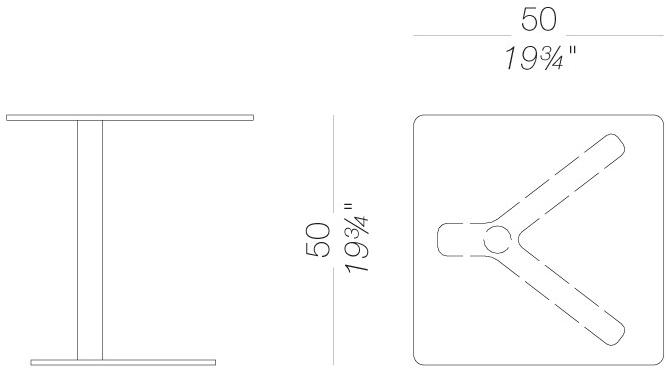 Lapalma Садовый столик квадратный Yo outdoor sun-id-1498720 - Вид №3