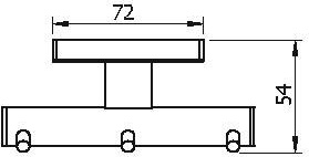 10933B Крючок подвесной цвет хром LANGBERGER ALSTER - Вид №2