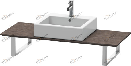 XL028C07272 X-Large Консоль для накладных раковин и встраиваемых умывальников Дуб брашированный, натуральный шпон Duravit