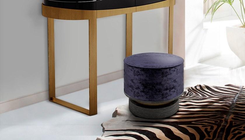 Porustudio Круглый бархатный пуф sun-id-1421072 - Вид №2