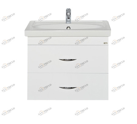 Тумба Калипсо-60 прямая белая с раков. меб. Калипсо-60 см MISTY 2312220