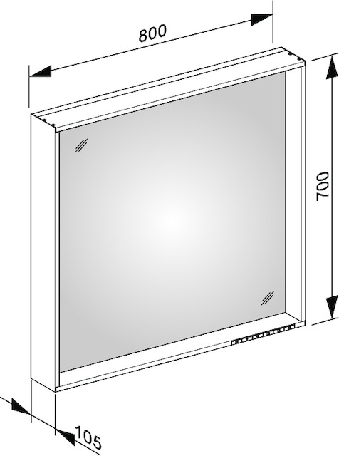 33098ZZ3000 Зеркало с подсветкой KEUCO Plan - Вид №16