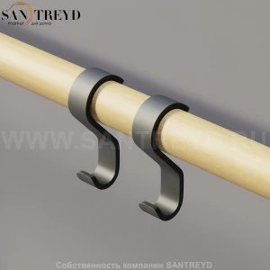 Agape DOT LINE Крючок для одежды черный ADTL0467.N