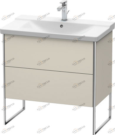 XS446109191 XSquare Тумбочка напольная Серо-коричневый декор Duravit