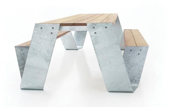 Extremis Стол для пикника со встроенными скамейками Hopper sun-id-1514934 - Вид №3